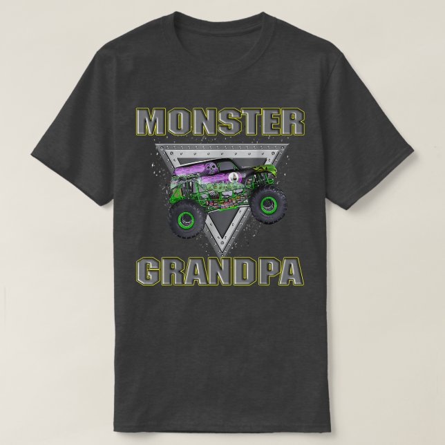 Camiseta Monster Truck Grandpa Monster Truck Are My Jam Tru (Diseño del anverso)
