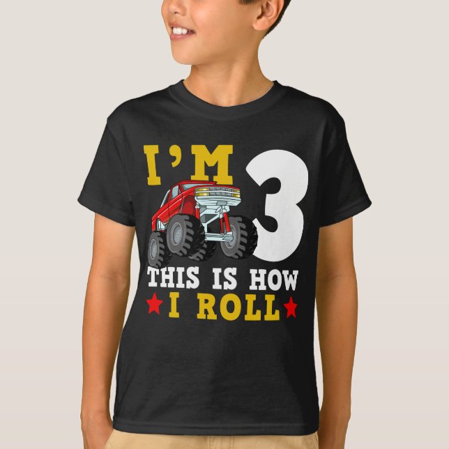 Camiseta Monster Truck IM 3 Así Es Como Cumplo (Anverso)