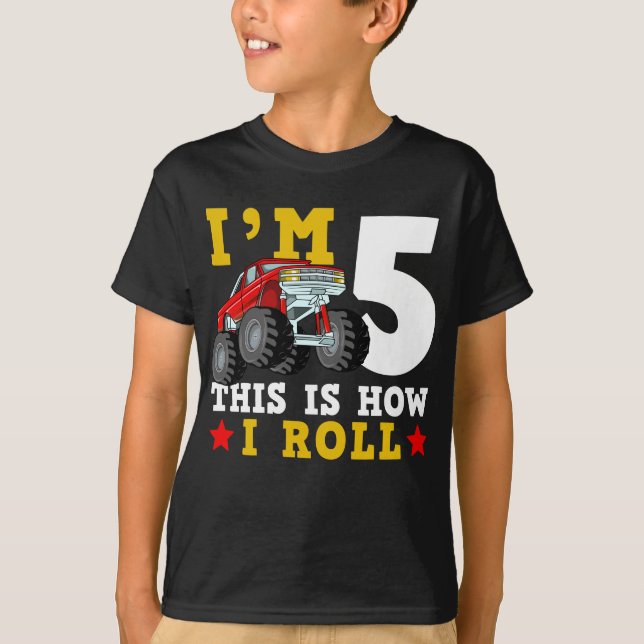 Camiseta Monster Truck IM 5 Así Es Como Cumplo (Anverso)