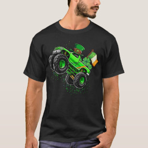 Camiseta Monster Truck Leprechaun Shamrock St Patricks Day
