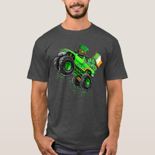 Camiseta Monster Truck Leprechaun Shamrock St Patricks Day