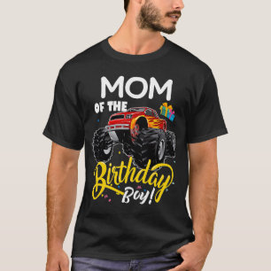 Camiseta Monster Truck Mamá Del Niño De Cumpleaños 2