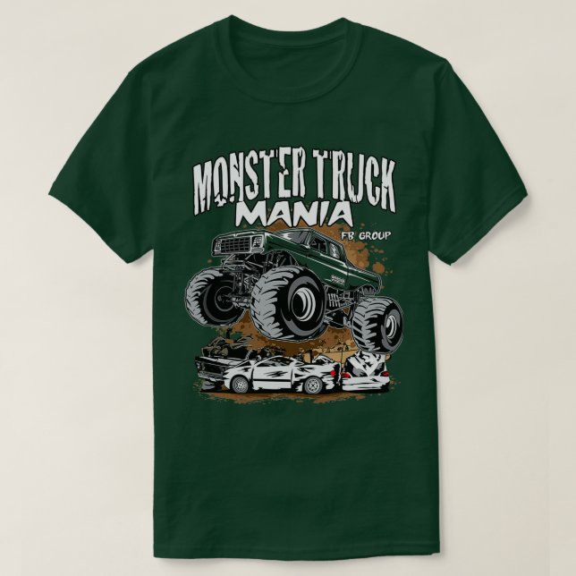 Camiseta Monster Truck Mania (Diseño del anverso)