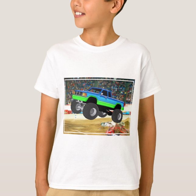 Camiseta Monster truck maravilloso en la arena (Anverso)