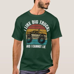 Camiseta Monster Truck Me gustan los camiones grandes y no