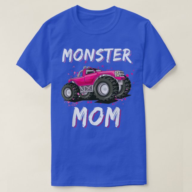Camiseta Monster Truck Mom Mommy Funny Motherx27s Day (Diseño del anverso)