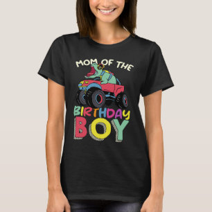 Camiseta Monster Truck Mom Of Birthday Boy