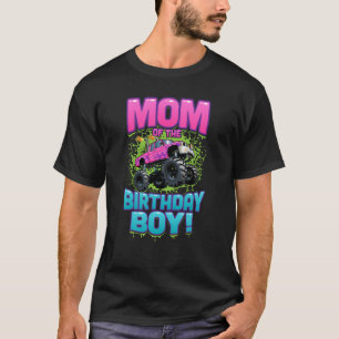 Camiseta Monster Truck Mom Of Birthday Boy