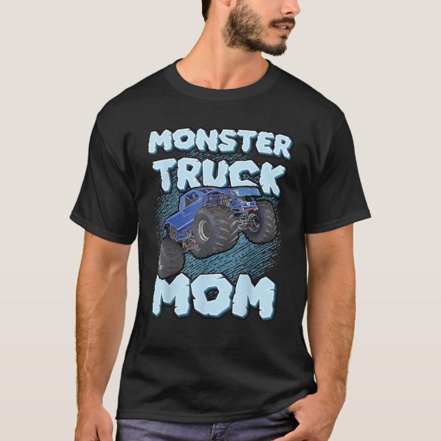 Camiseta Monster Truck Mom Para Madre Mamá Mamá Divertidos  (Anverso)