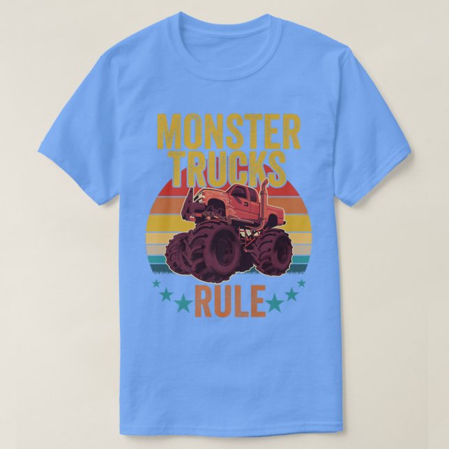 Camiseta Monster Truck Monster Trucks Rule2122 (Diseño del anverso)