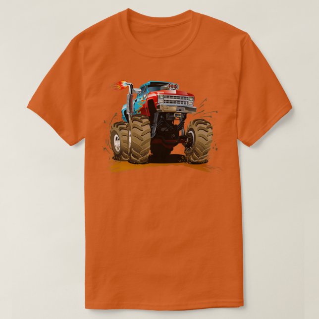 Camiseta Monster Truck Monster Trucks Rule Monster Cars 2 (Diseño del anverso)