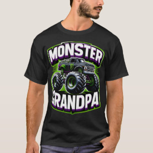 Camiseta Monster Truck Race controlador Abuelo Padres Da