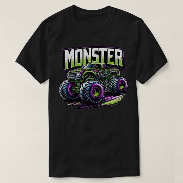 Camiseta Monster Truck Race Racing Driver Racing Motorsport (Diseño del anverso)