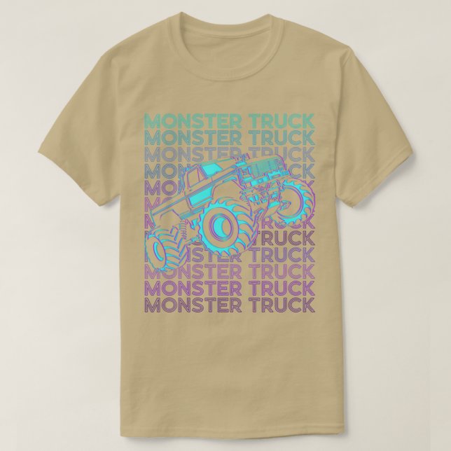 Camiseta Monster Truck Retro (Diseño del anverso)