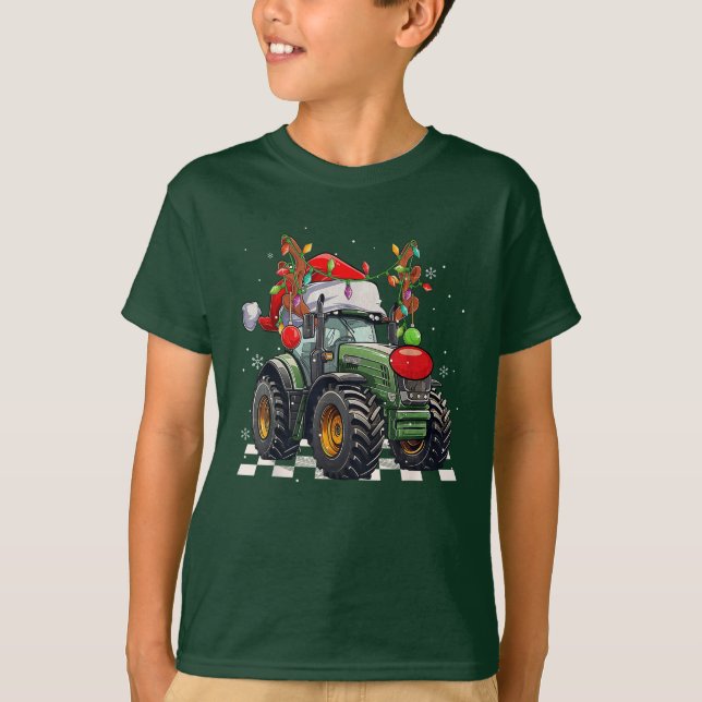 Camiseta Monster Truck Santa Hat Merry Christmas Xmas Squad (Anverso)