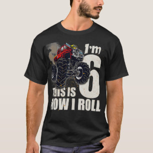 Camiseta Monster Truck T Shirt 6to Cumpleaños Diversión Est