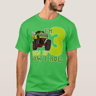 Camiseta Monster Truck tercer cumpleaños 4