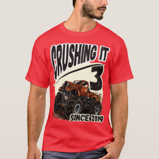 Camiseta Monster Truck tercer cumpleaños 8