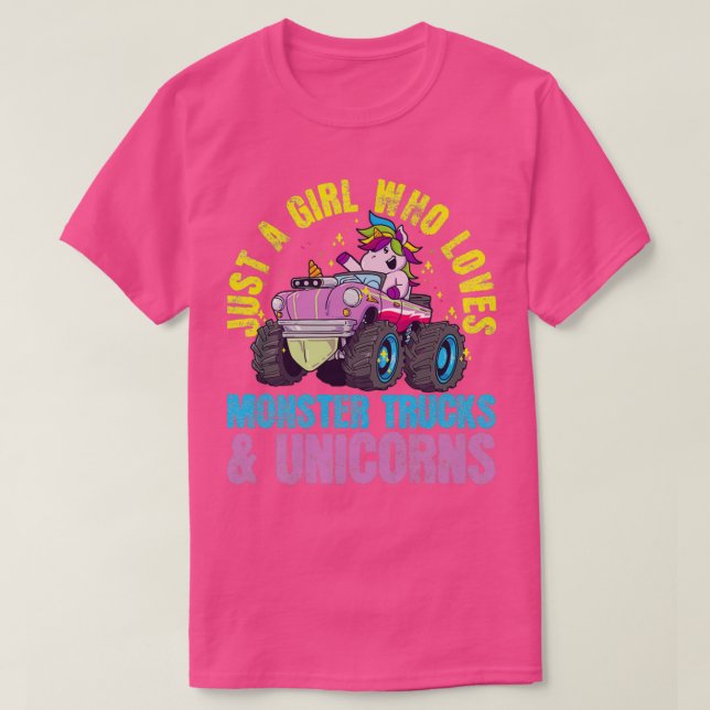 Camiseta Monster Truck Unicorn 4 (Diseño del anverso)