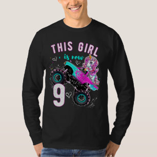 Camiseta Monster Truck Unicorn Chicas hija de 9 años