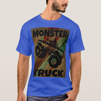 Camiseta Monster Truck Vintage 4WD SUV Recogida Gran tamaño