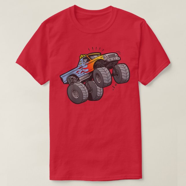 Camiseta MONSTER TRUCK Wheelie Mono  (Diseño del anverso)