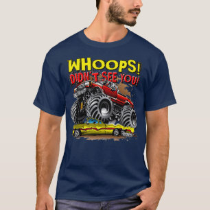 Camiseta Monster Truck Whoops Red