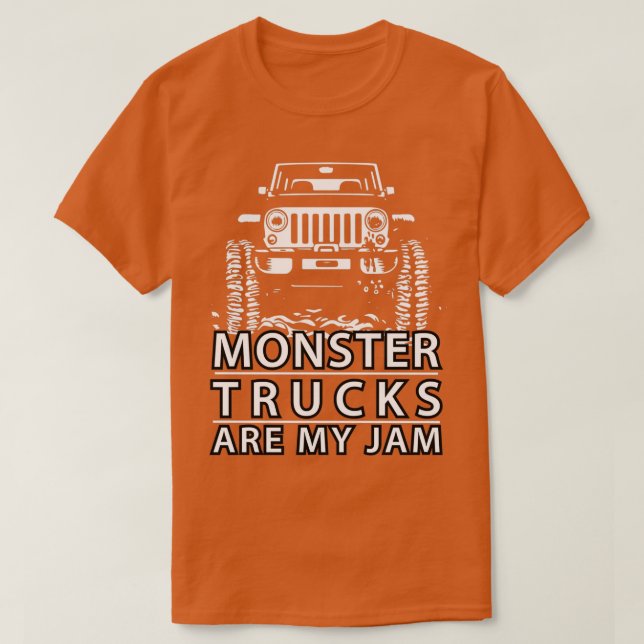 Camiseta monster trucks are my jam 43 (Diseño del anverso)
