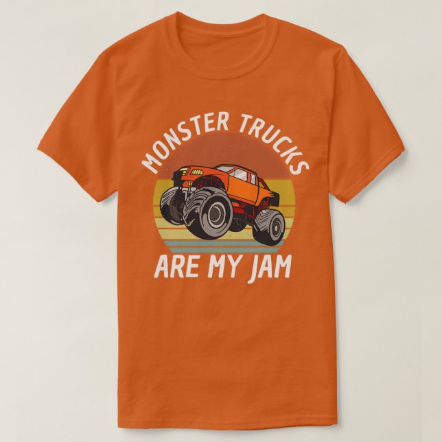 Camiseta Monster Trucks Are My Jam Big Wheels 4 (Diseño del anverso)