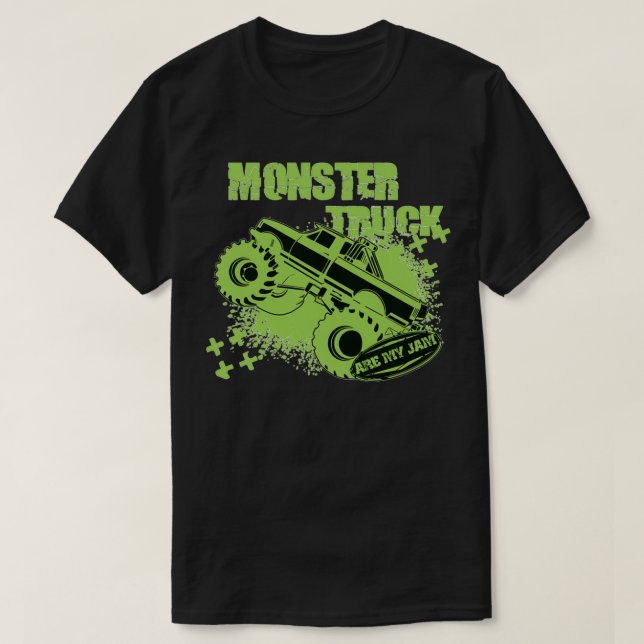 Camiseta Monster Trucks Are My Jam Monster Truck 1 (Diseño del anverso)