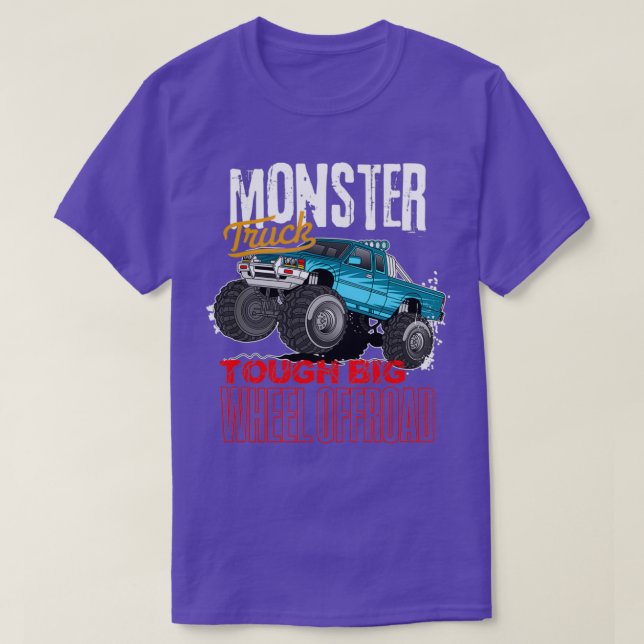 Camiseta Monster Trucks Tough Big Wheel Offroad 4x4 (Diseño del anverso)