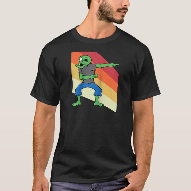 Camiseta Monster Zombie Dabbing Dab Dancing Costum Hallowee (Anverso)
