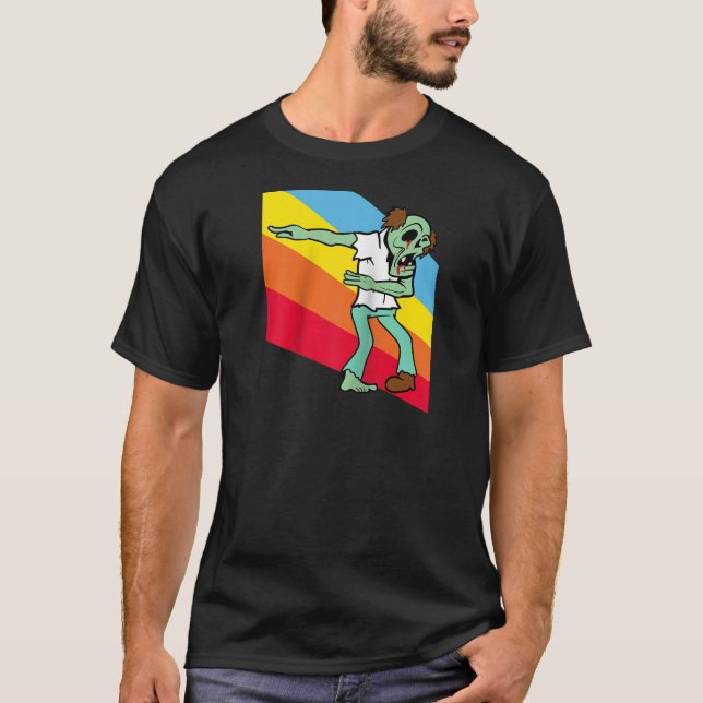 Camiseta Monster Zombie Dabbing Dab Dancing Costum Hallowee (Anverso)