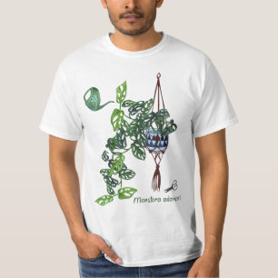 Camiseta Monstera adansonii, planta de Monstera