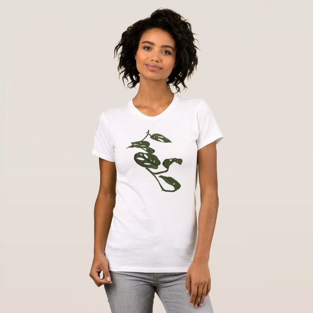 Camiseta Monstera Andanosii Suiza tropical de la selva mode (Anverso completo)