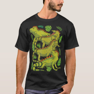 Camiseta Monstera Deja Lizard Reptile Tropical Animal Igu