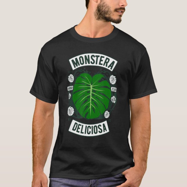 Camiseta Monstera Deliciosa Plnt Lvr Aroid Club Botanist Ga (Anverso)