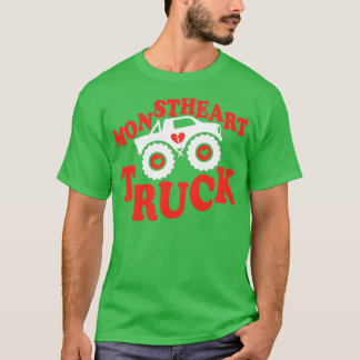 Camiseta Monstheart Truck Divertido Día de San Valentín 27 