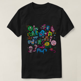 Camiseta Monstruo abstracto colorido