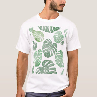 Camiseta Monstruo acuarela, fondo de pantalla tropical sin 