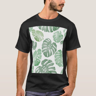 Camiseta Monstruo acuarela, fondo de pantalla tropical sin 