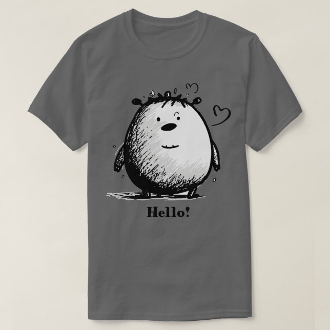 Camiseta monstruo adorable (Diseño del anverso)