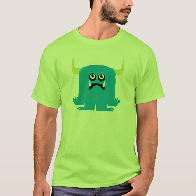 Camiseta monstruo azul bobo (Anverso)