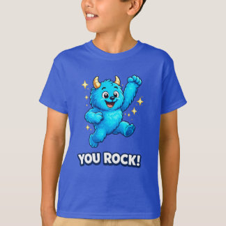 Camiseta Monstruo Azul Saltarín Tú Mola Superestrella