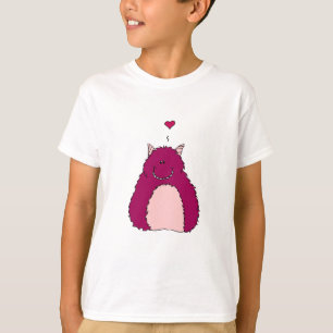 Camiseta Monstruo borroso rosado