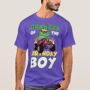 Camiseta Monstruo Camión Abuelo Del Niño De Cumpleaños