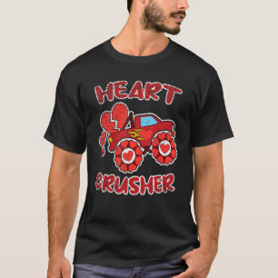 Camiseta Monstruo cardíaco camionero cruzado Día de San Val