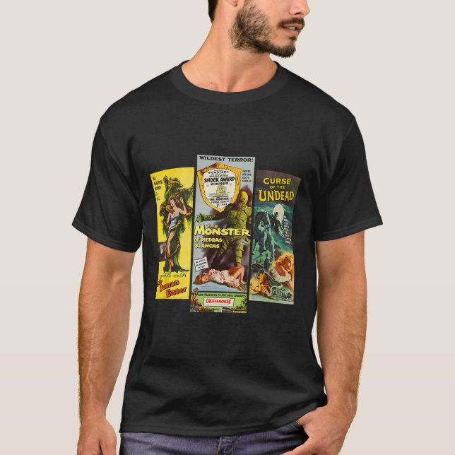 Camiseta Monstruo clásico de Halloween Poster Película de t (Anverso)