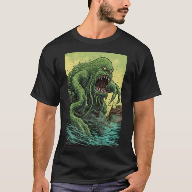Camiseta Monstruo de baba verde (Anverso)