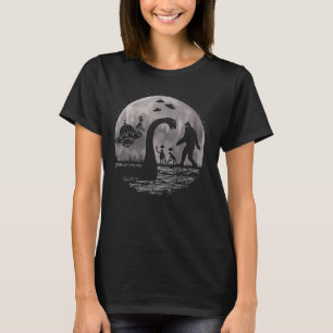 Camiseta Monstruo de Bigfoot Loch Ness Nessie Sasquatch Ufo